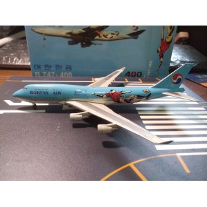 Korean Air 大韩航空 Boeing 747-400 HL7491  BB4-2005-007 Big Bird 1:400