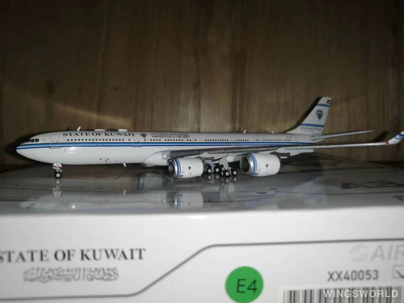 JC Wings 1:400 XX40053 State of Kuwait 科威特政府 Airbus A340-500 9K-GBA