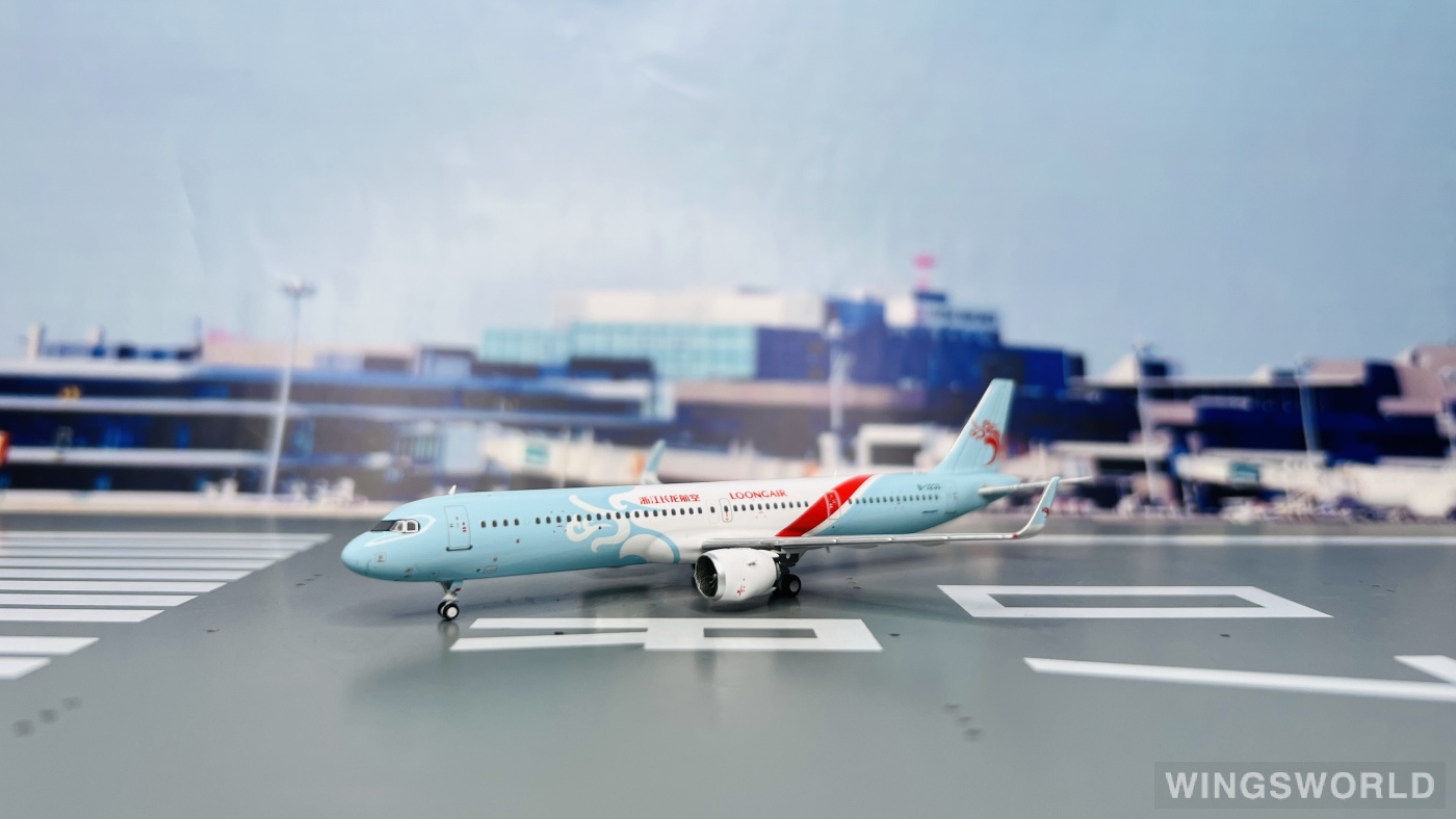 Pandamodel 1:400 202255 Loong Air 浙江长龙航空 Airbus A321neo B-323U