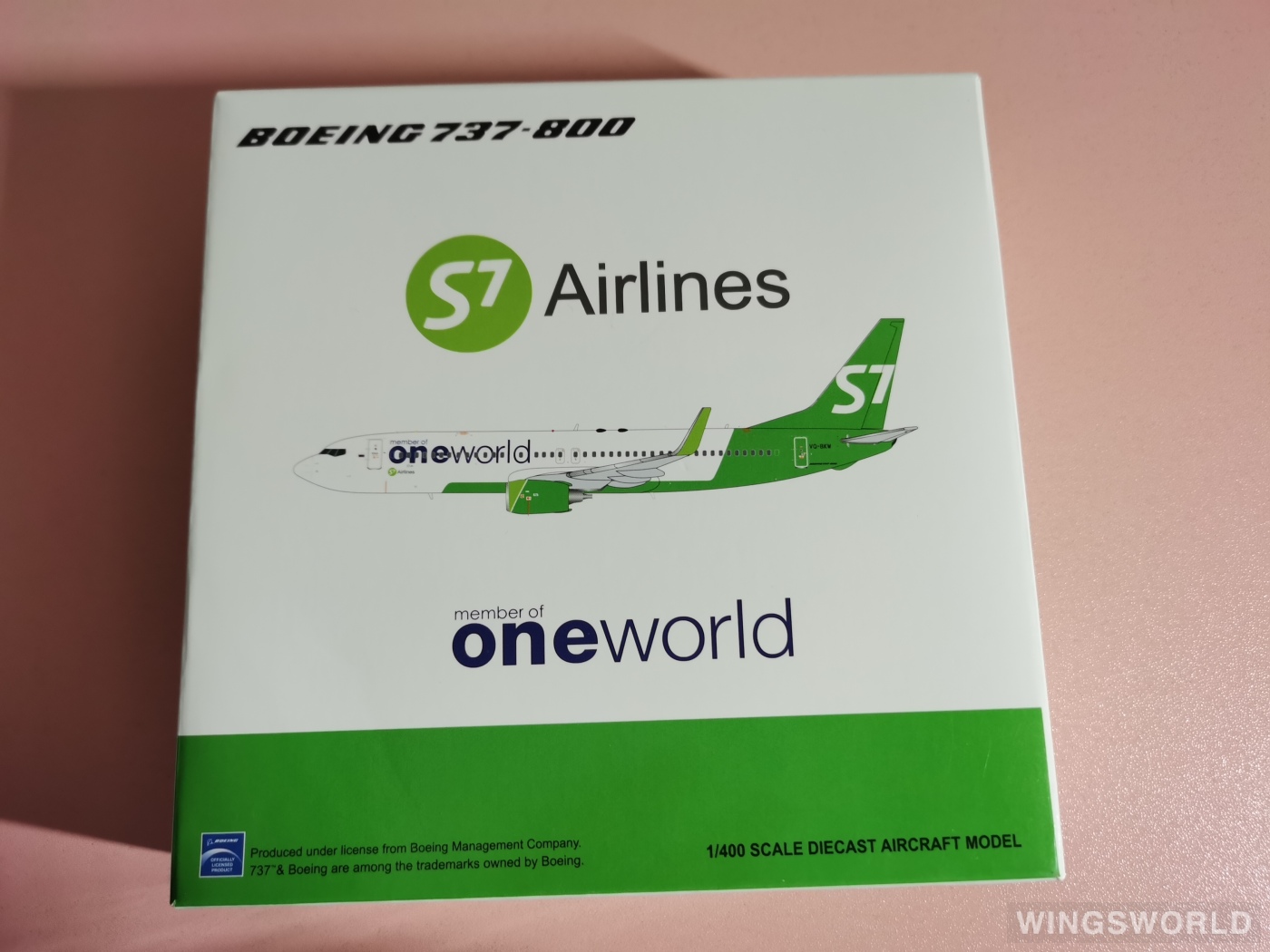 JC Wings 1:400 LH4086 S7 Airlines 西伯利亚航空 Boeing 737-800 VQ-BKW