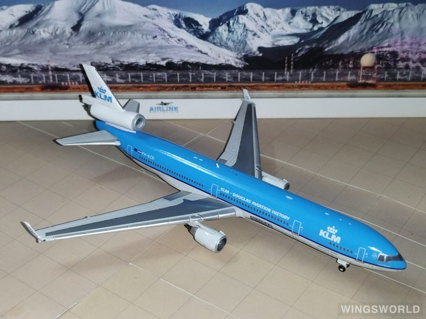 JC Wings 1:400 XX4378 KLM 荷兰皇家航空 McDonnell Douglas MD-11 PH-KCD