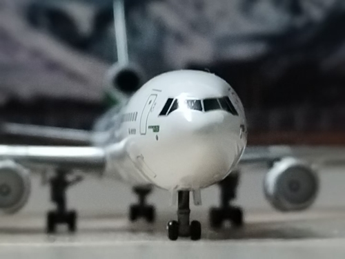 EVA Air 长荣航空 McDonnell Douglas MD-11 B-16101 ANK联名小彩绘 JXM115 Jet-X 1:400