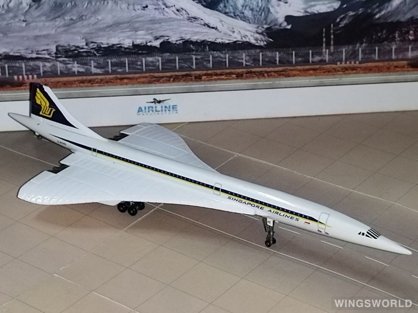 Dragon Models 1:400 55466 Singapore Airlines 新加坡航空 Concorde G-BOAD
