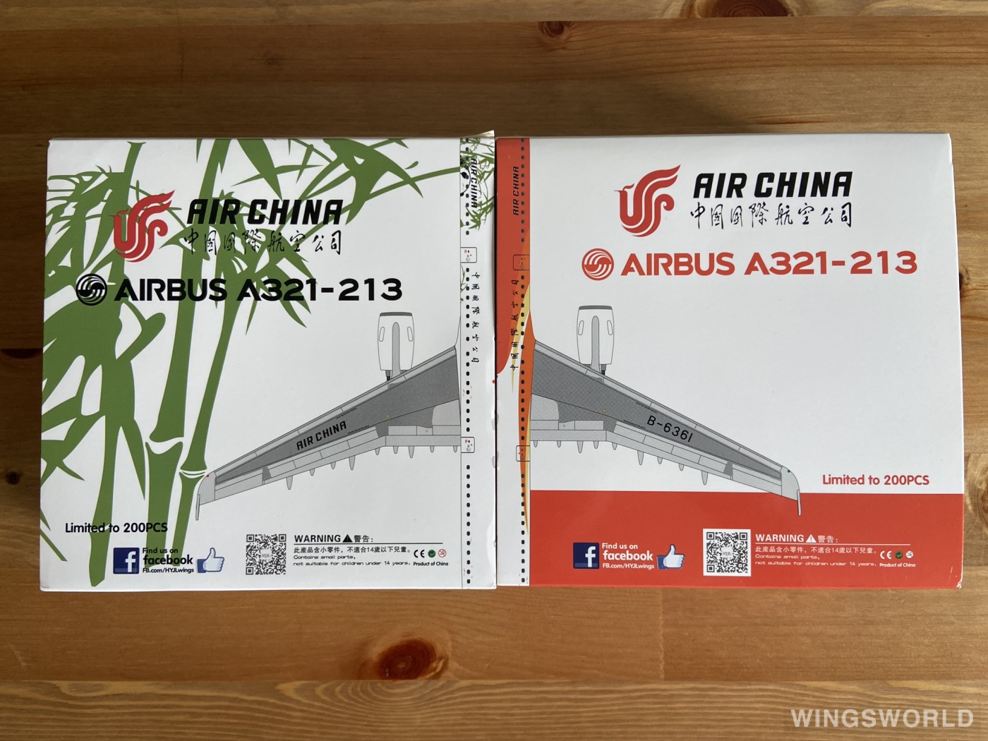 HYJLwings 1:400 HYJL81059 Air China 中国国际航空 Airbus A321 B-6361