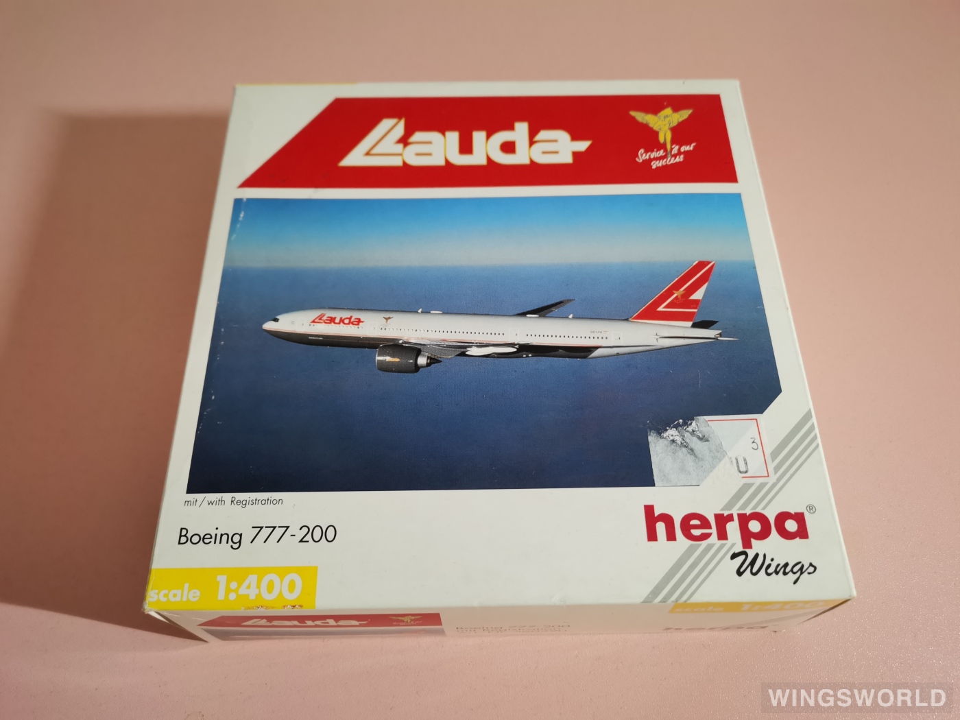 Herpa 1:400 560290 Lauda Air 劳达航空 Boeing 777-200 OE-LPA
