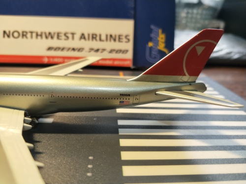 NORTHWEST飛行機模型 Geminijets 1:400 Boeing 747-200 Northwest Airlines 美国西北