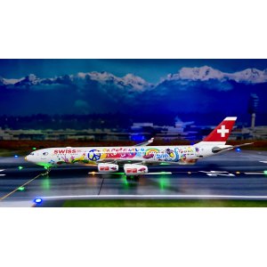 Swiss 瑞士国际航空 Airbus A340-300 HB-JMJ 2003s colors. 