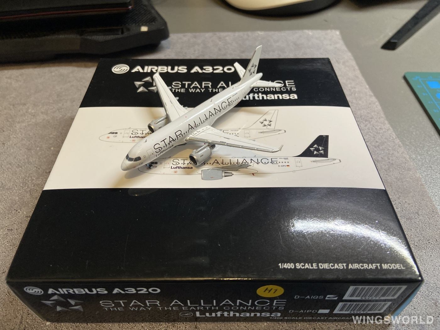 JC Wings 1:400 XX4075 Lufthansa 汉莎航空 Airbus A320 D-AIQS