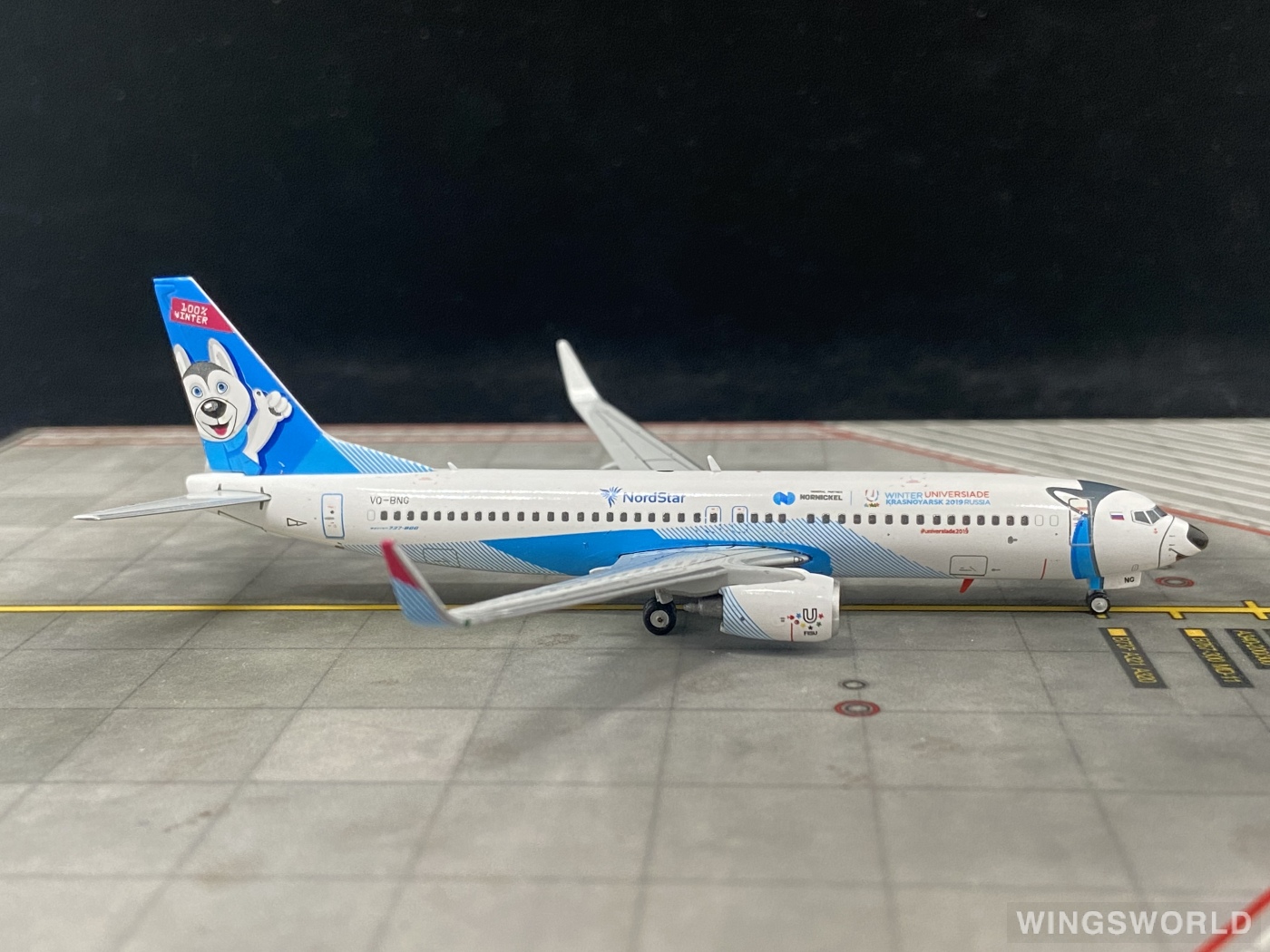 JC Wings 1:400 LH4081 NordStar 北星航空 Boeing 737-800 VQ-BNG