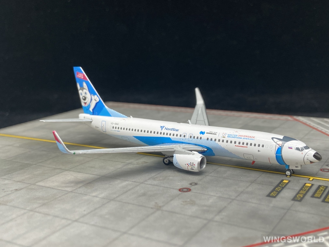 JC Wings 1:400 LH4081 NordStar 北星航空 Boeing 737-800 VQ-BNG