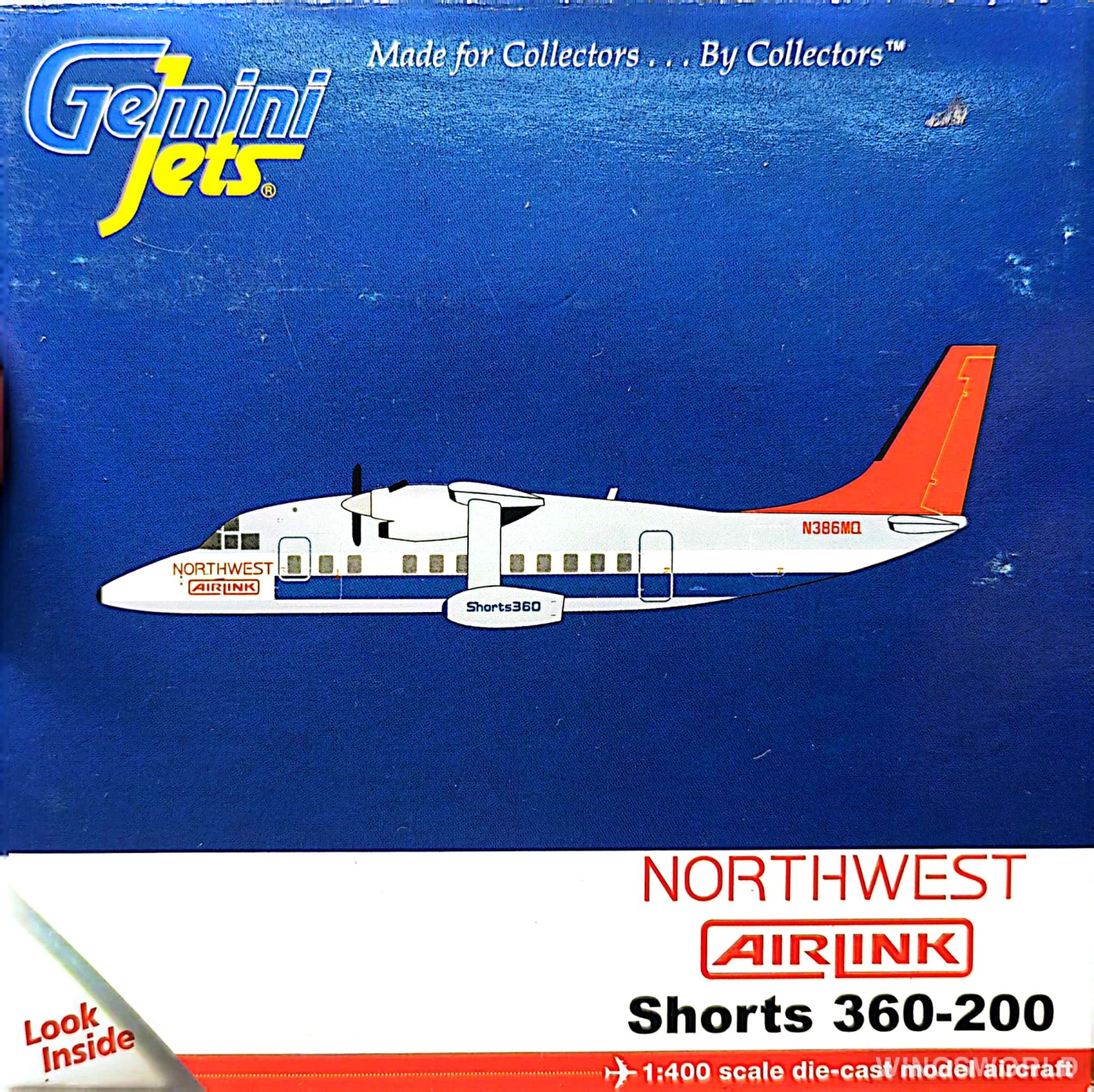 Geminijets 1:400 GJNWA1115 Northwest Airlines 美国西北航空 Short 360 N386MQ