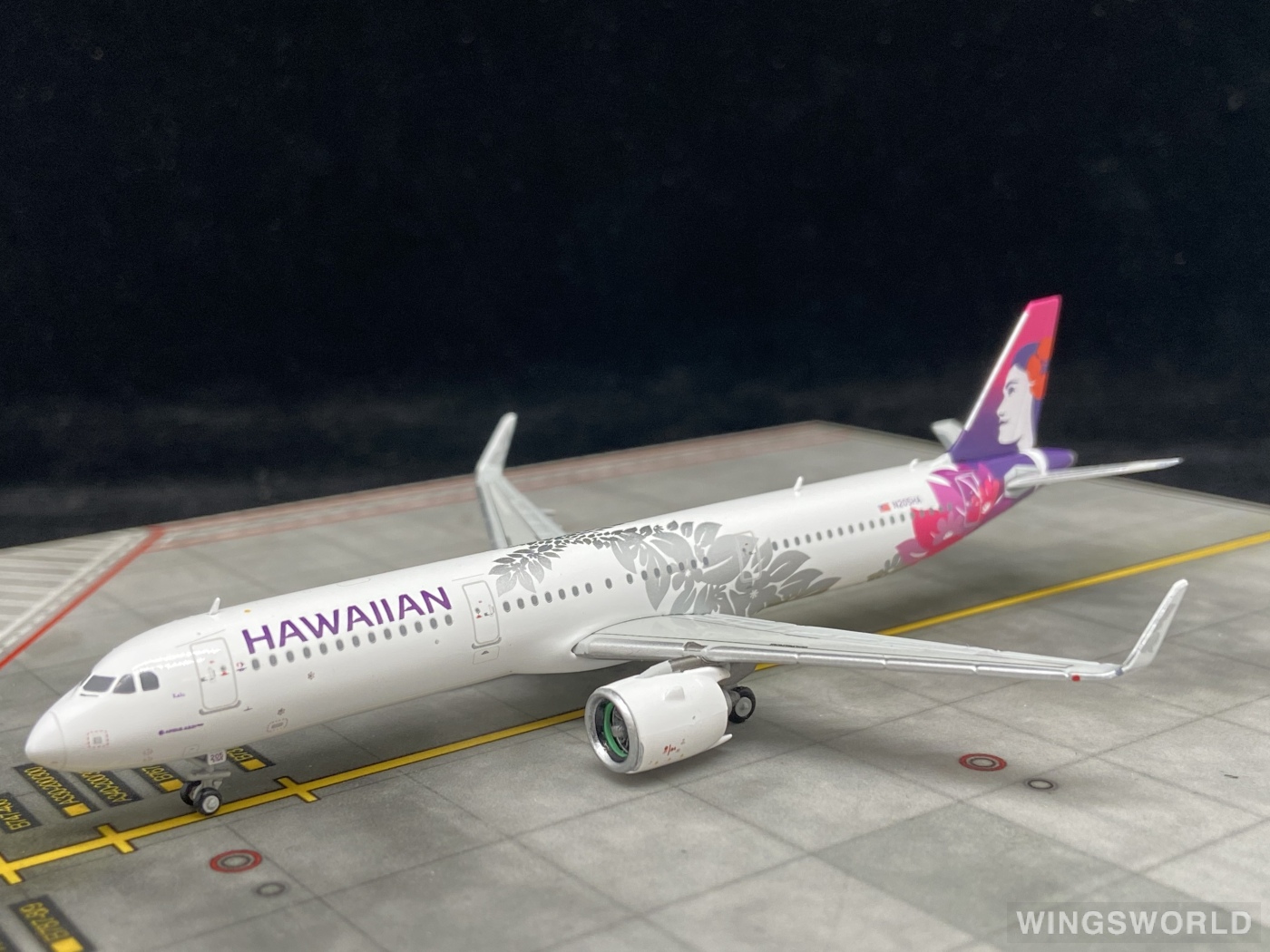 Geminijets 1:400 GJHAL2011 Hawaiian Airlines 夏威夷航空 Airbus A321neo N205HA