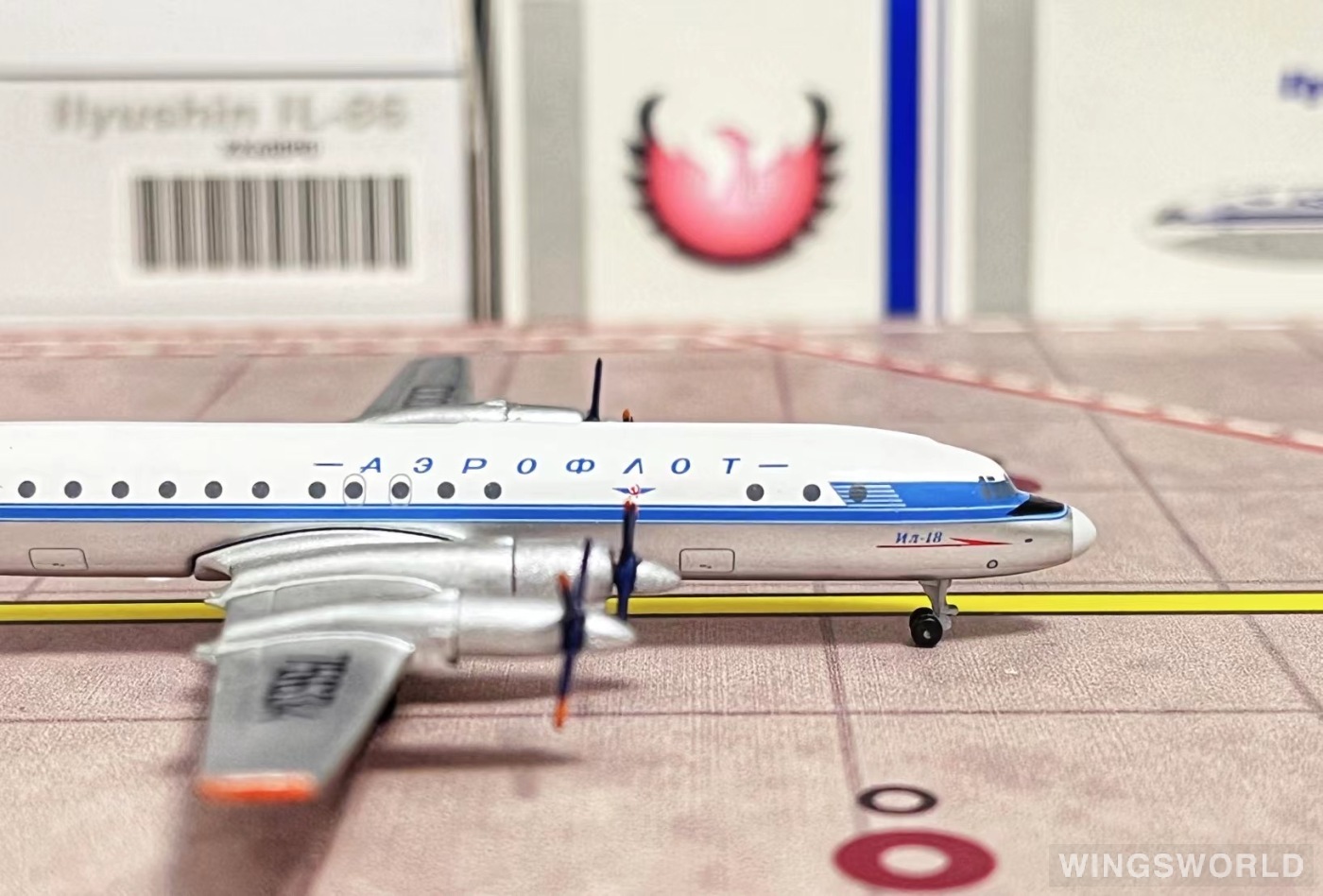 AeroClassics 1:400 AC411091 Aeroflot 俄罗斯航空 Ilyushin Il-18 CCCP-75634