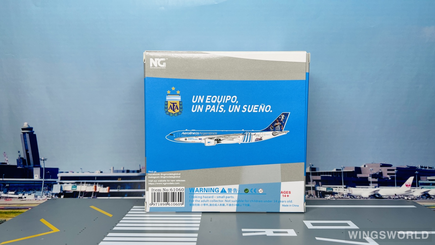 NGmodels 1:400 NG61060 Aerolíneas Argentinas 阿根廷航空 Airbus A330-200 LV-FVH