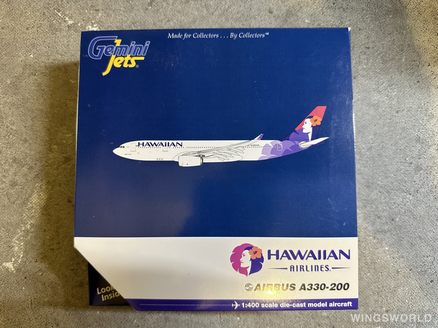 Geminijets 1:400 GJHAL997 Hawaiian Airlines 夏威夷航空 Airbus A330-200 N380HA