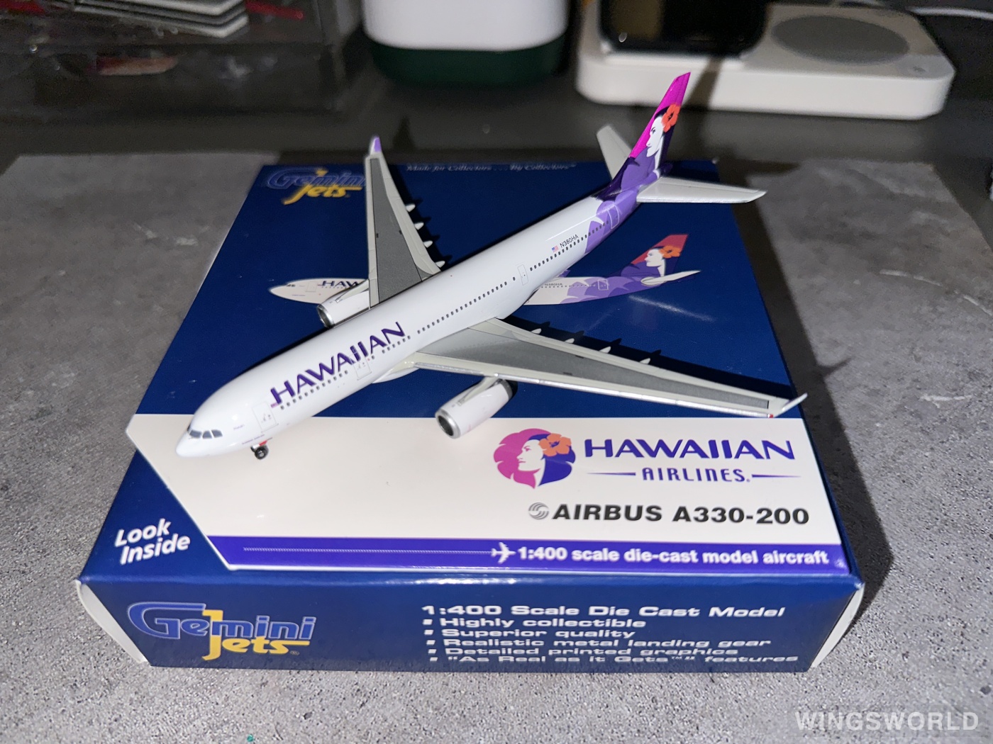 Geminijets 1:400 GJHAL997 Hawaiian Airlines 夏威夷航空 Airbus A330-200 N380HA