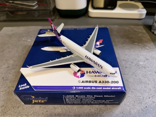 Geminijets 1:400 Airbus A330-200 Hawaiian Airlines 夏威夷航空