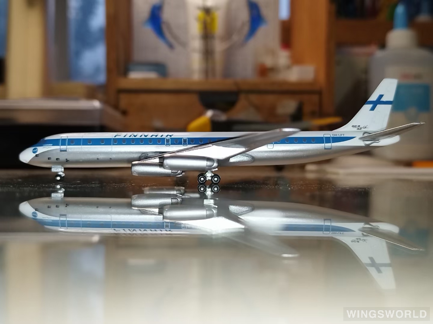 AeroClassics 1:400 AC18213 Finnair 芬兰航空 Douglas DC-8 OH-LFT