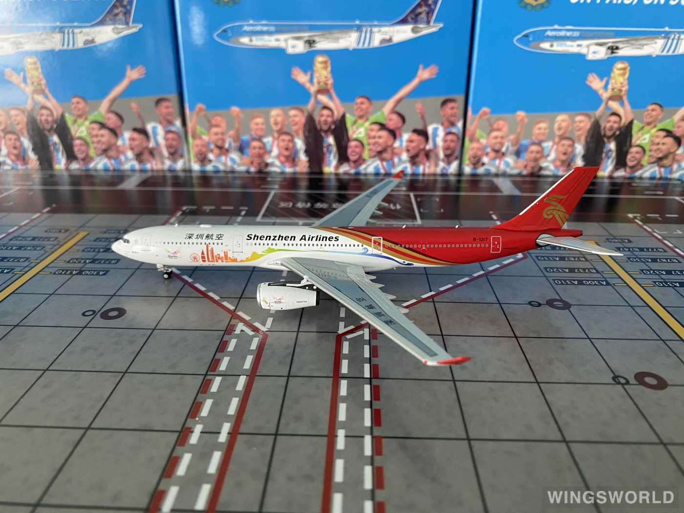 NGmodels 1:400 NG62050 Shenzhen Airlines 深圳航空 Airbus A330-300 B-1017