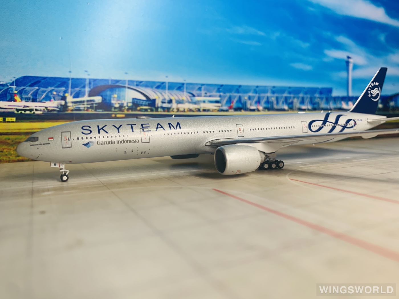 NGmodels 1:400 NG73021 Garuda Indonesia 印度尼西亚鹰航 Boeing 777-300ER PK-GII