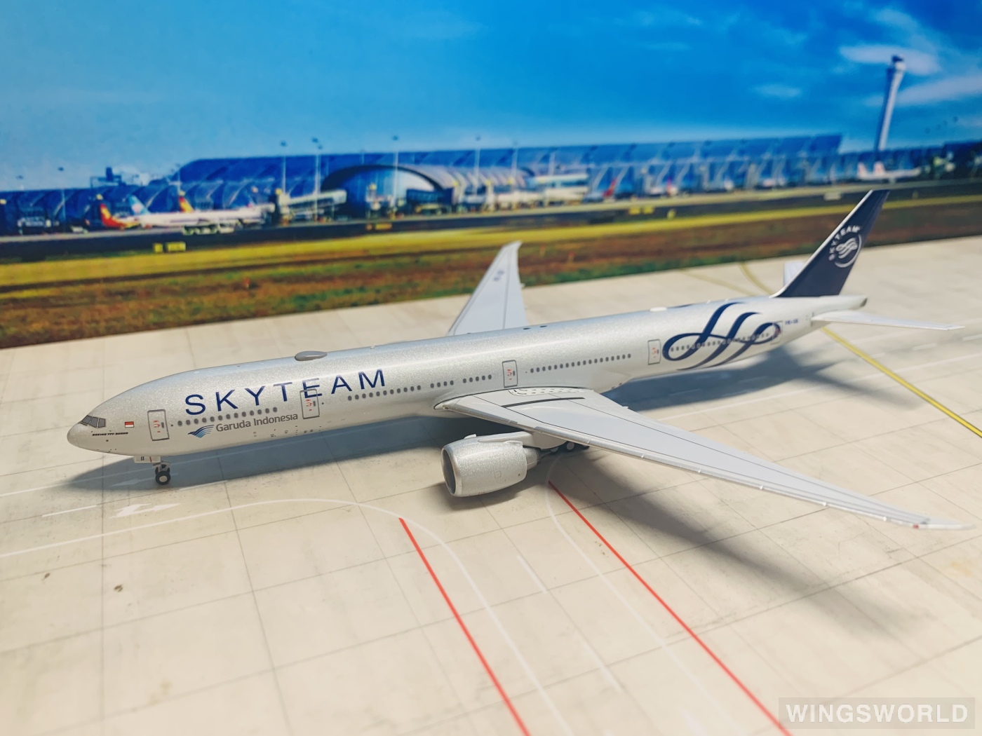 NGmodels 1:400 NG73021 Garuda Indonesia 印度尼西亚鹰航 Boeing 777-300ER PK-GII
