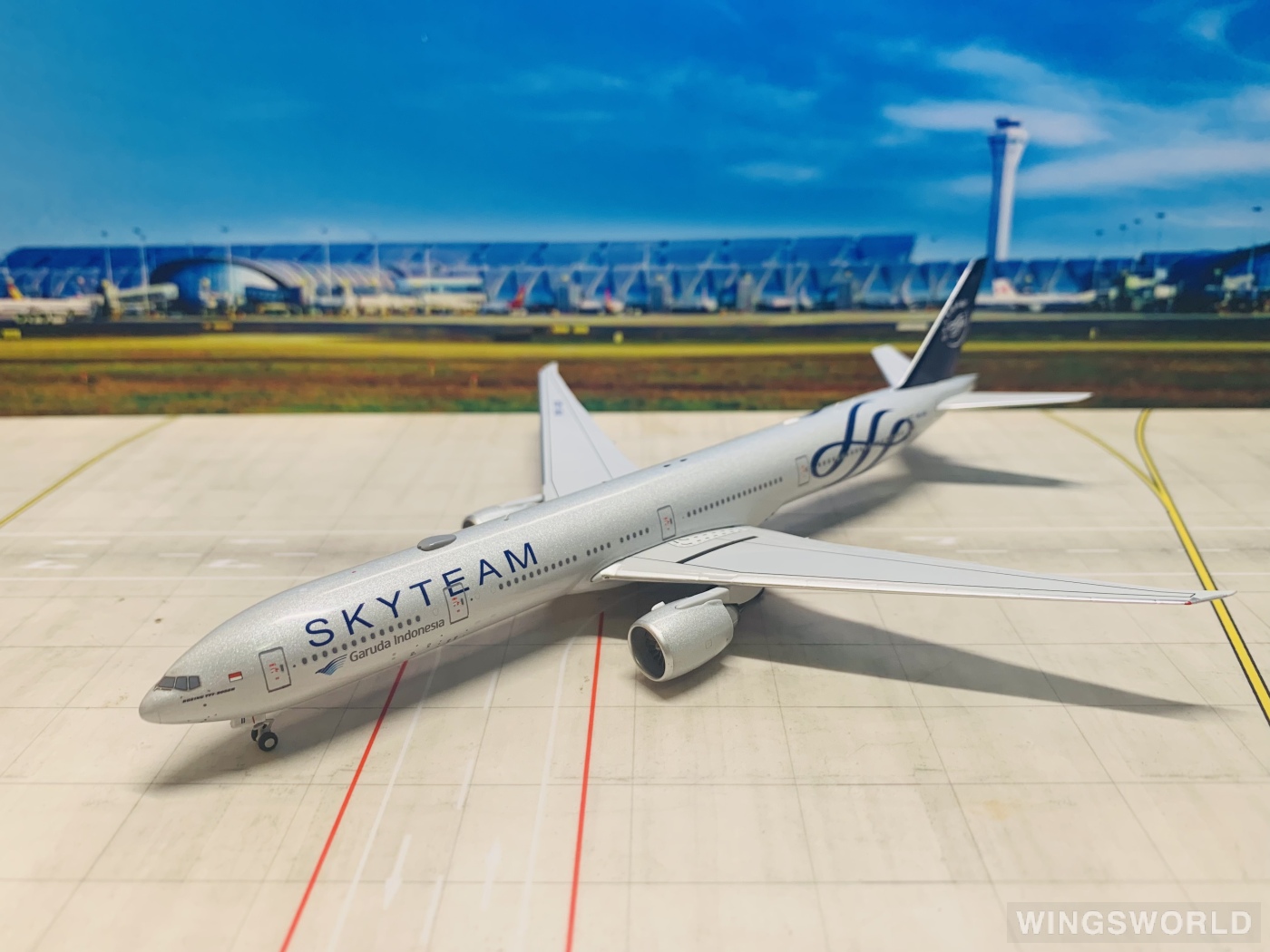 NGmodels 1:400 NG73021 Garuda Indonesia 印度尼西亚鹰航 Boeing 777-300ER PK-GII
