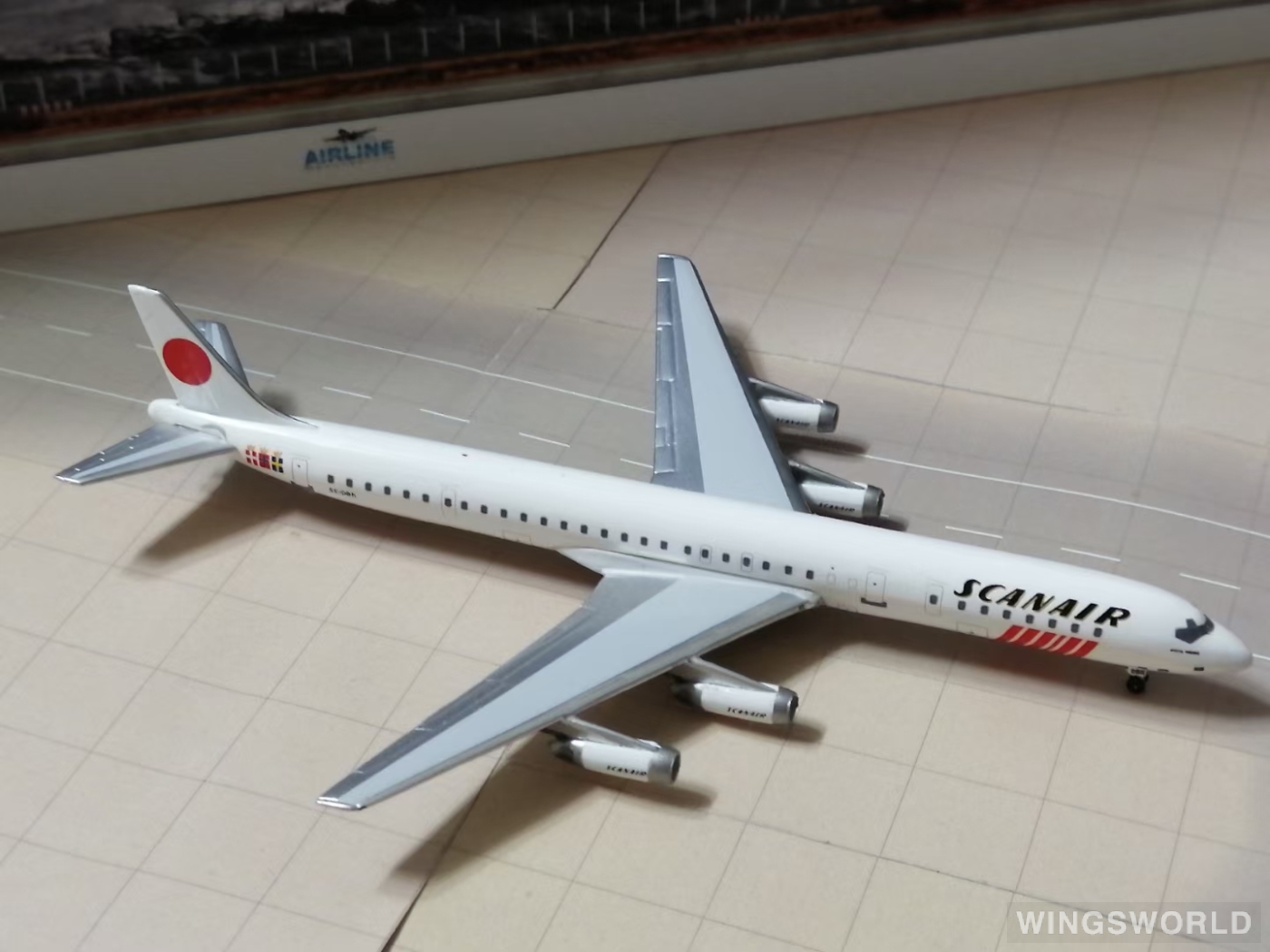 AeroClassics 1:400 AC419757 SAS 北欧航空 Douglas DC-8 SE-DBK