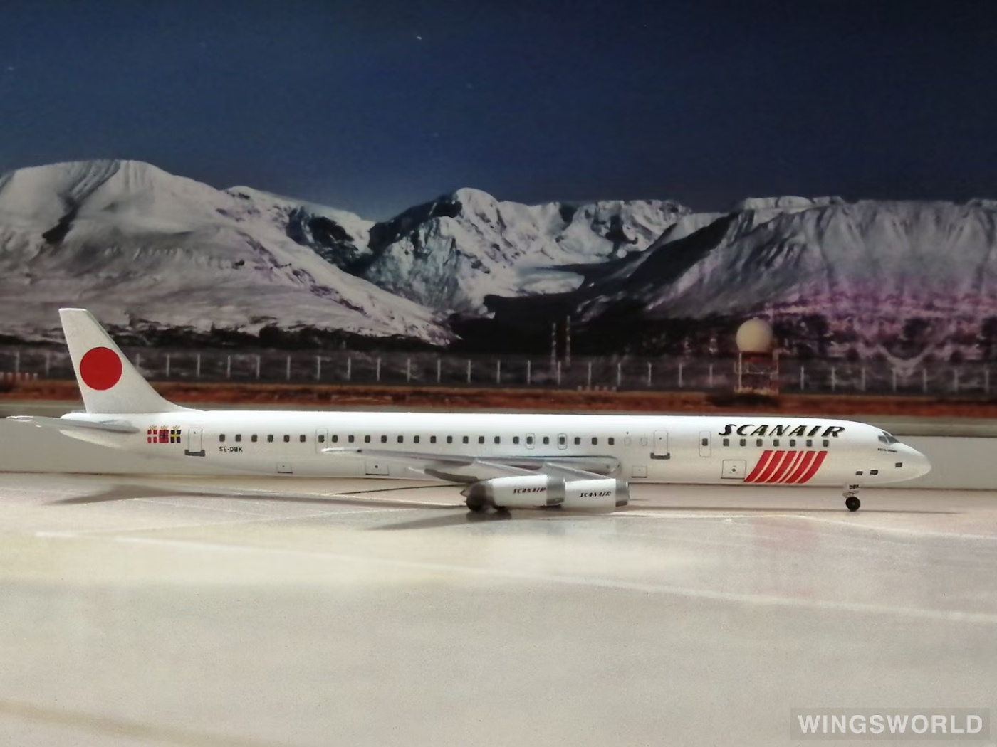 AeroClassics 1:400 AC419757 SAS 北欧航空 Douglas DC-8 SE-DBK
