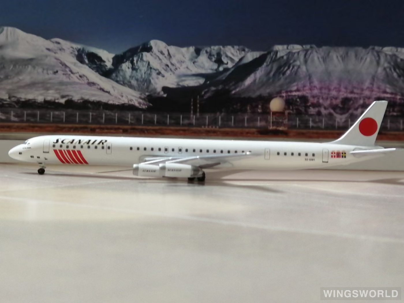 AeroClassics 1:400 AC419757 SAS 北欧航空 Douglas DC-8 SE-DBK