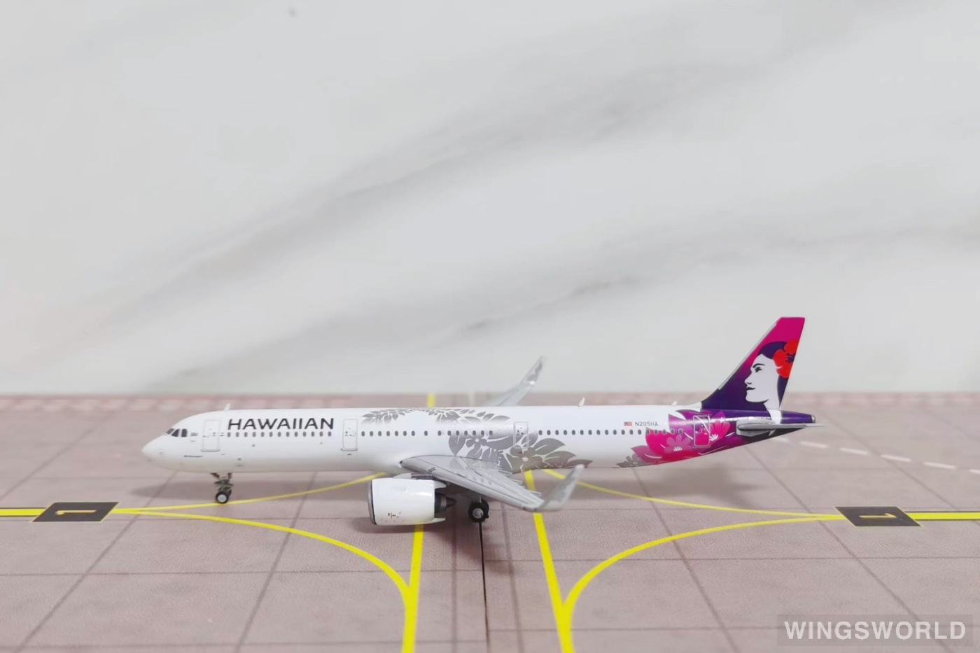 Geminijets 1:400 GJHAL2011 Hawaiian Airlines 夏威夷航空 Airbus A321neo N205HA