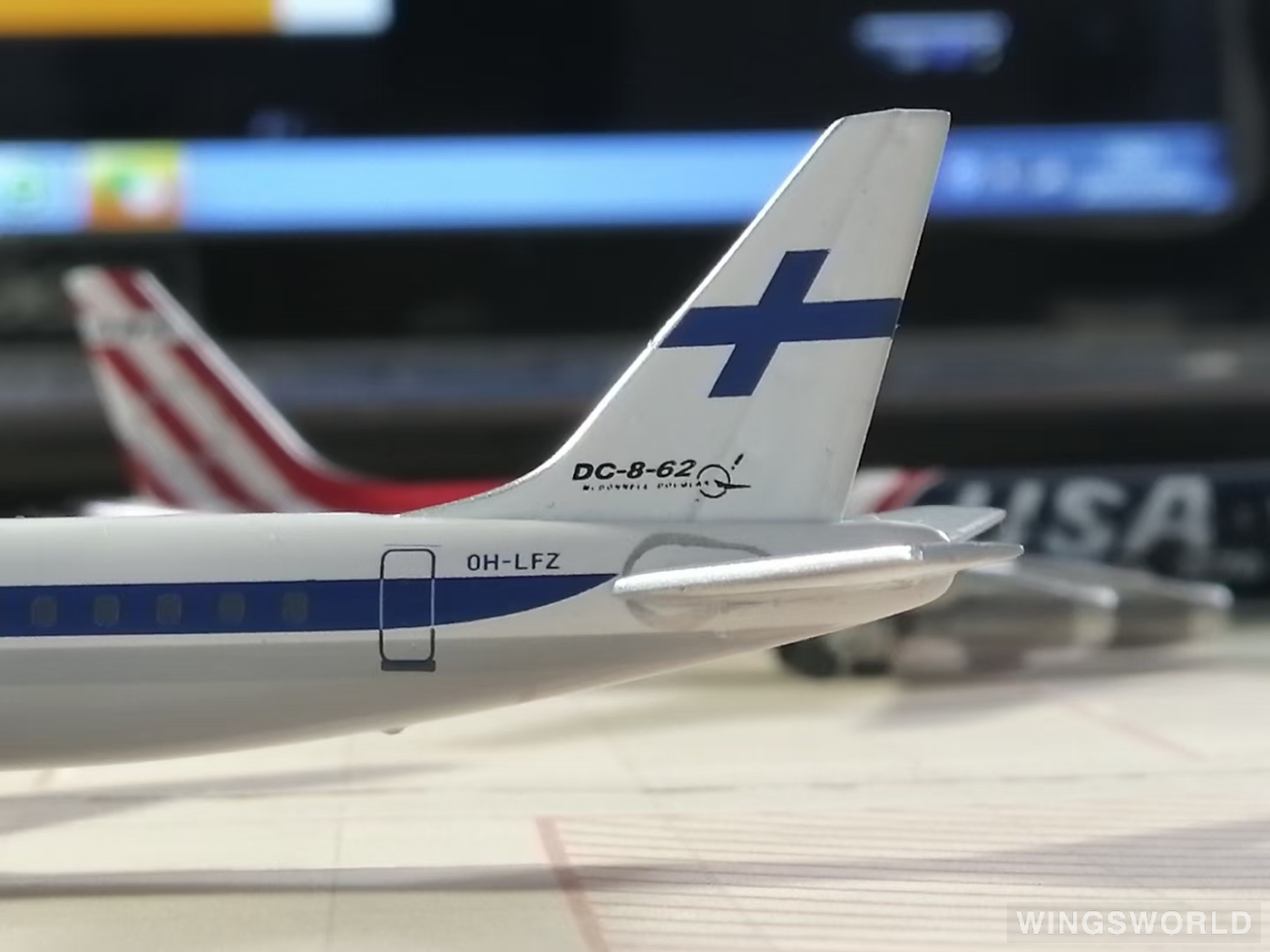 AeroClassics 1:400 AC419996 Finnair 芬兰航空 Douglas DC-8 OH-LFZ