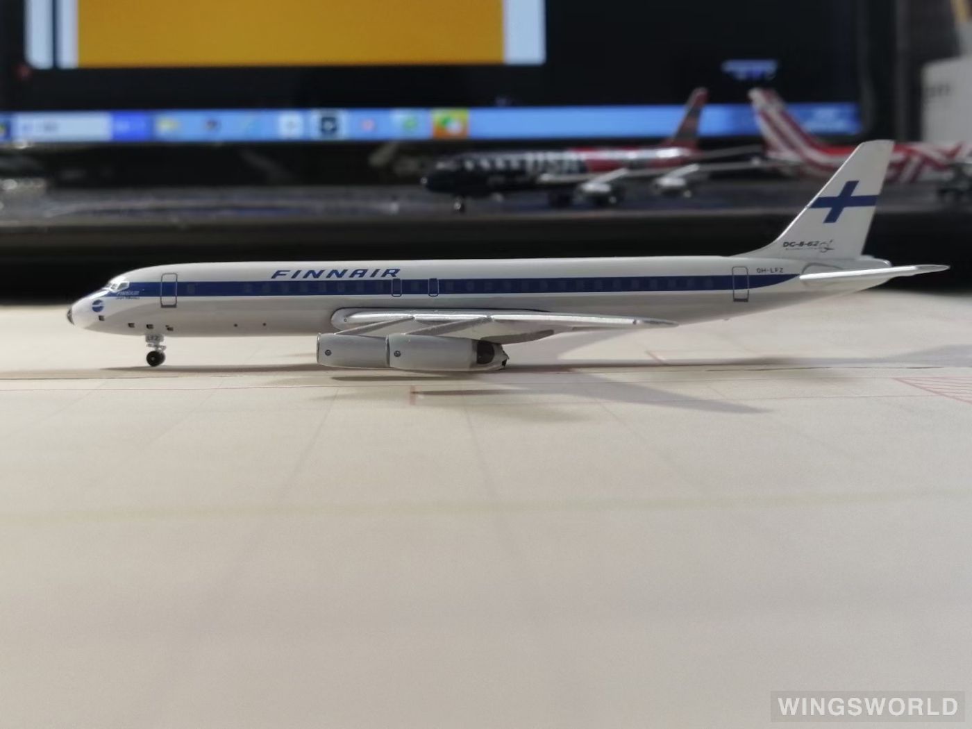AeroClassics 1:400 AC419996 Finnair 芬兰航空 Douglas DC-8 OH-LFZ