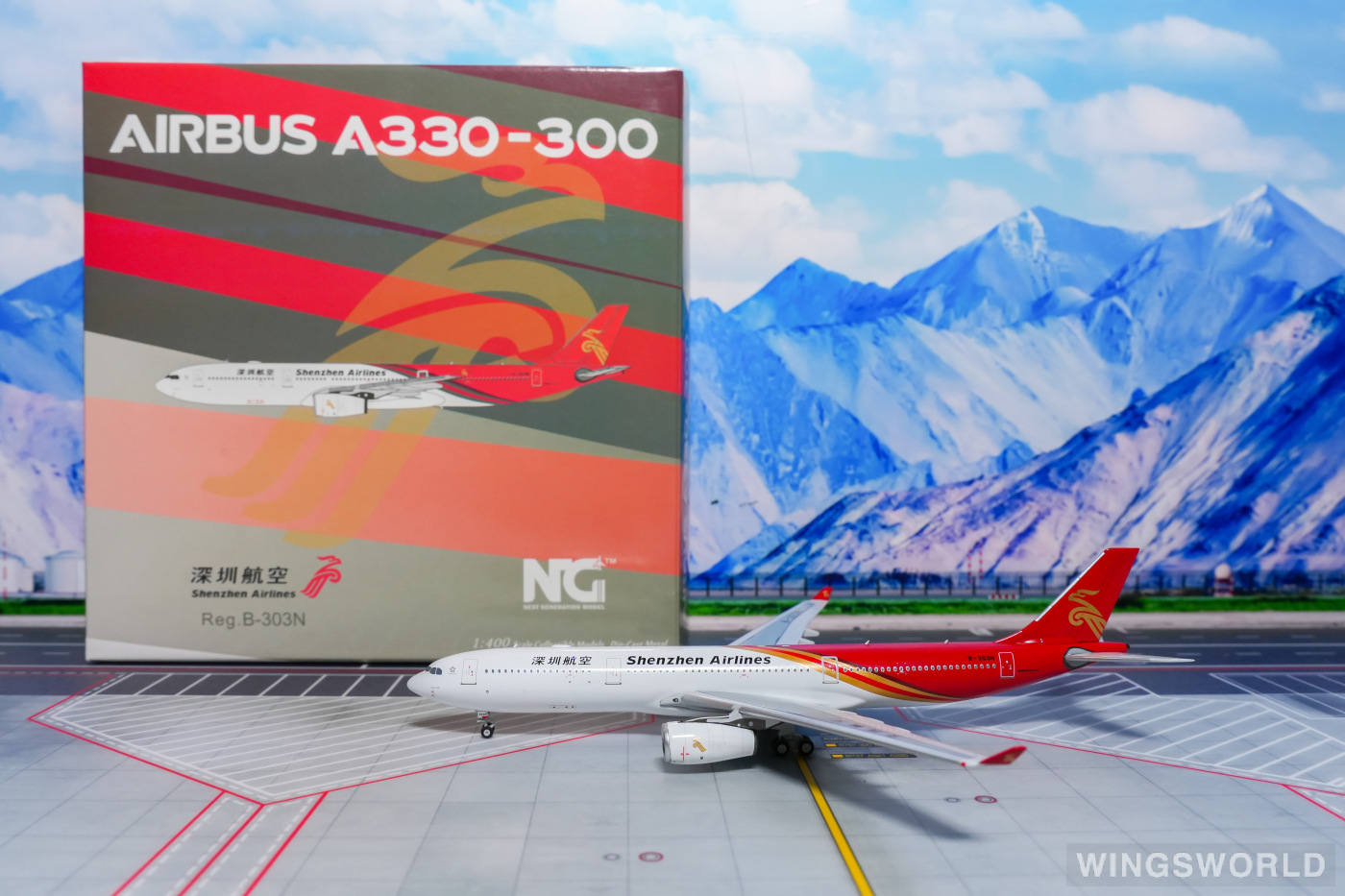 NGmodels 1:400 NG62051 Shenzhen Airlines 深圳航空 Airbus A330-300 B-303N