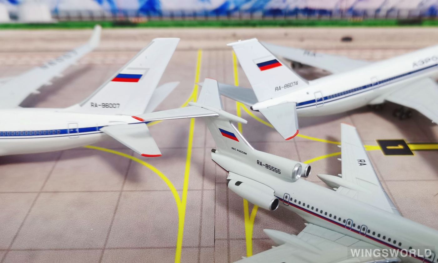 NGmodels 1:400 NG54008 Russia State Transport Company Tupolev Tu-154 RA-85555