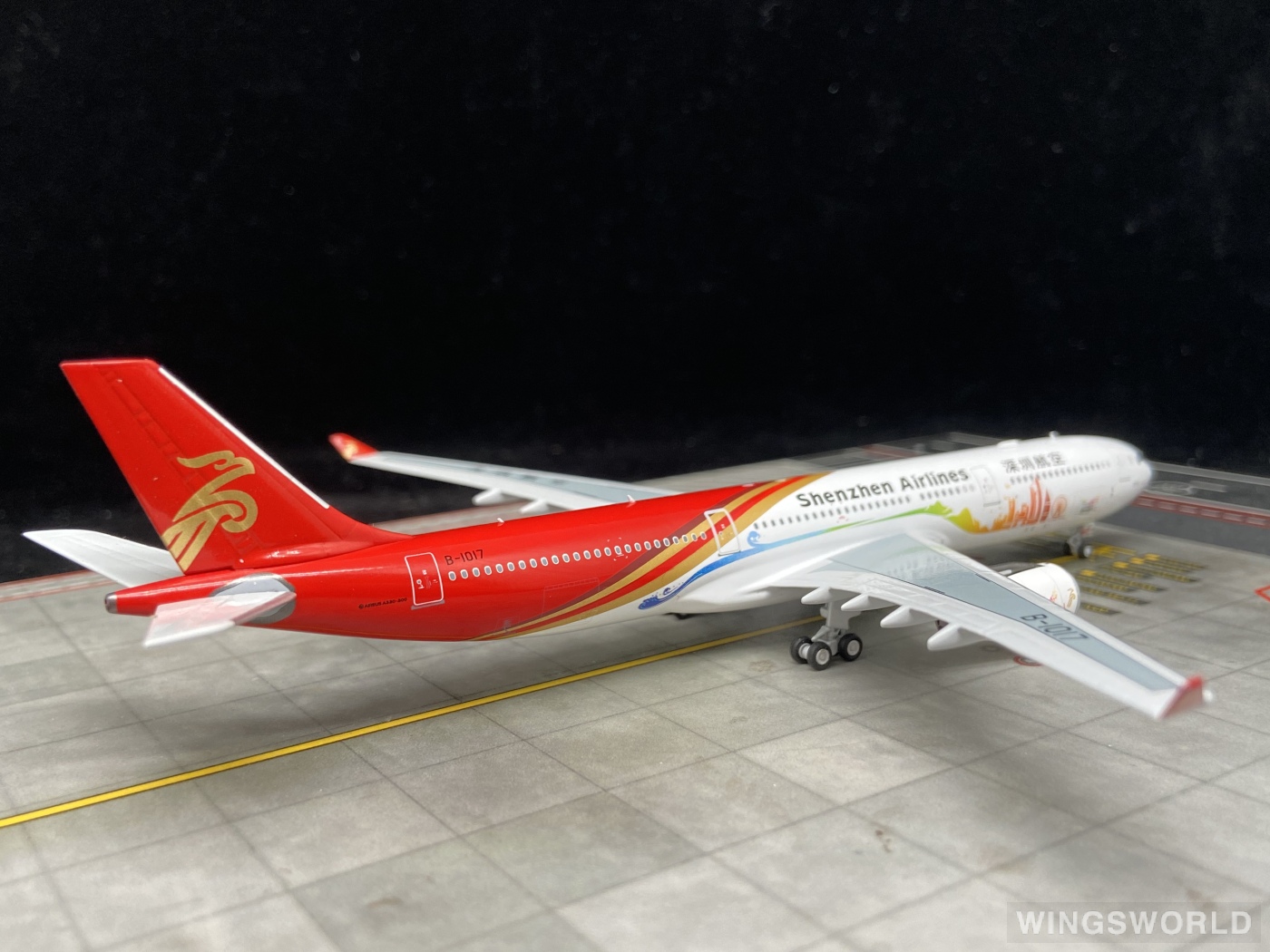 NGmodels 1:400 NG62050 Shenzhen Airlines 深圳航空 Airbus A330-300 B-1017