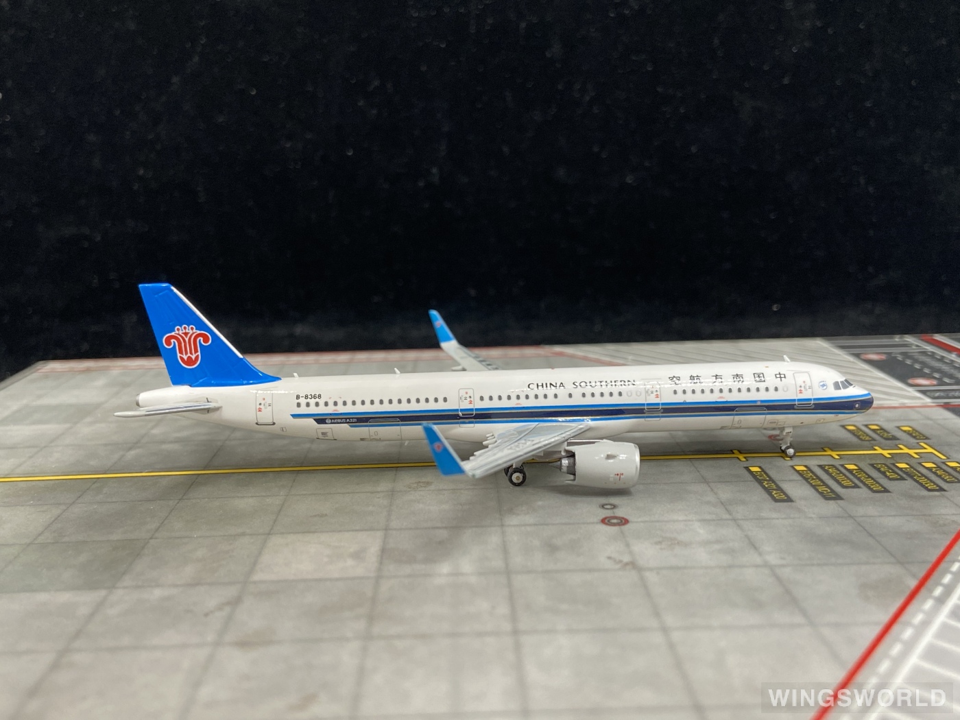 HYJLwings 1:400 HYJL81007 China Southern 中国南方航空 Airbus A321 B-8368