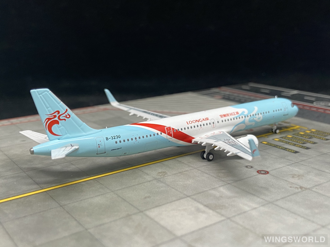 Pandamodel 1:400 202255 Loong Air 浙江长龙航空 Airbus A321neo B-323U