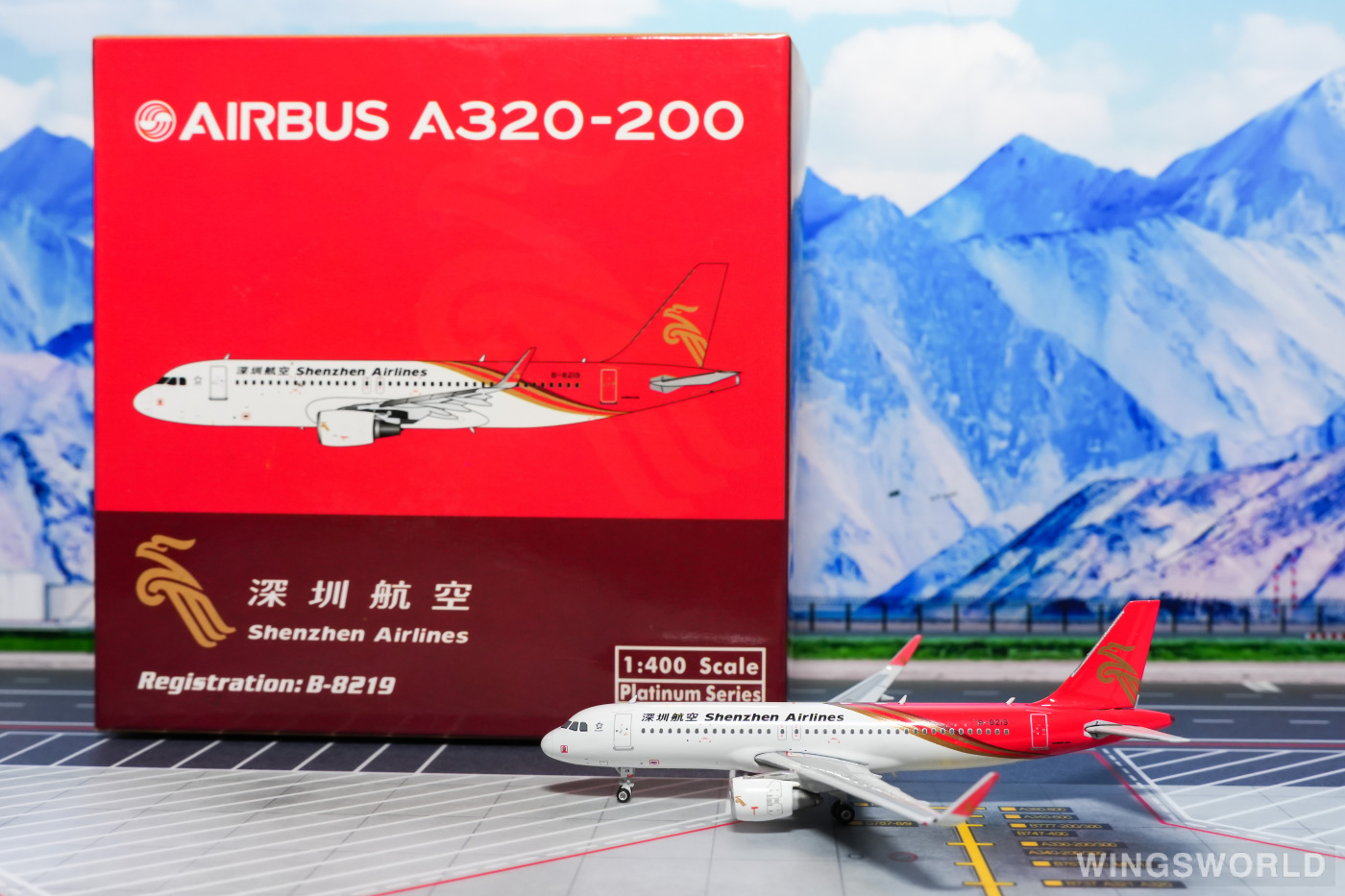 Phoenix 1:400 PH11341 Shenzhen Airlines 深圳航空 Airbus A320 B-8219