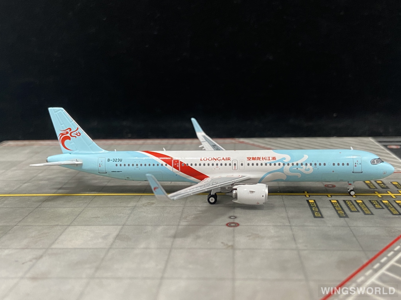 Pandamodel 1:400 202255 Loong Air 浙江长龙航空 Airbus A321neo B-323U