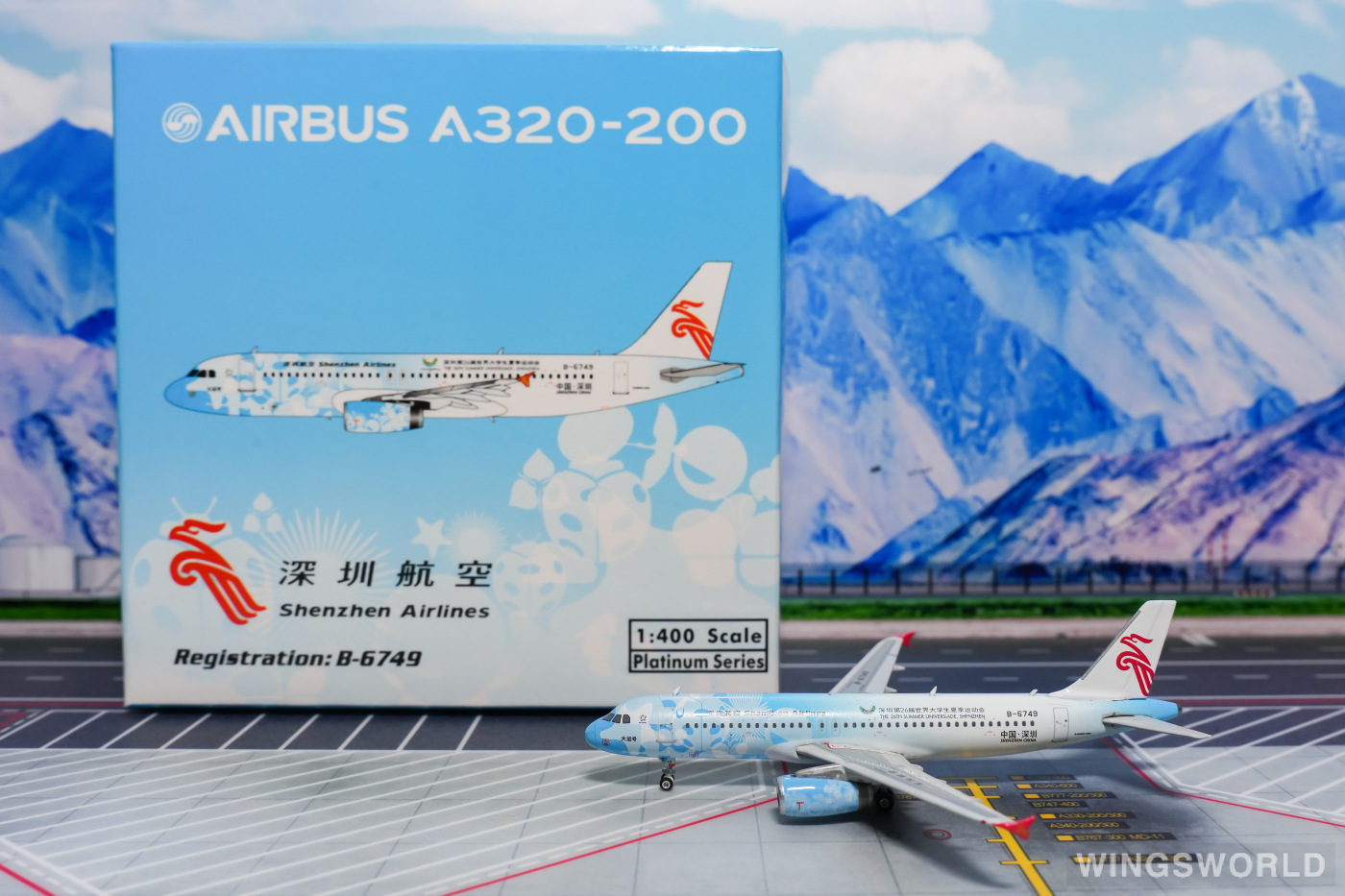 Phoenix 1:400 PH11339 Shenzhen Airlines 深圳航空 Airbus A320 B-6749