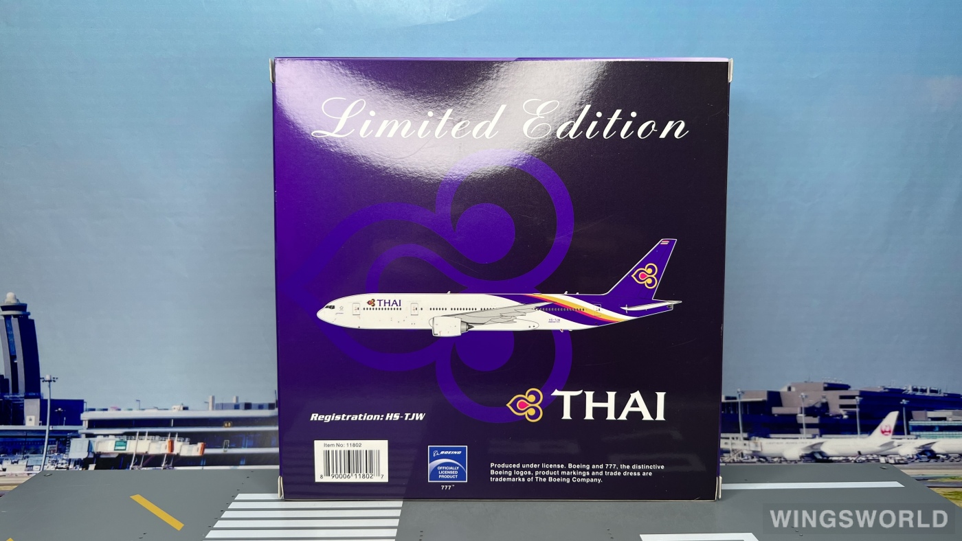 Phoenix 1:400 PH11802 Thai Airways 泰国国际航空 Boeing 777-200ER HS-TJW