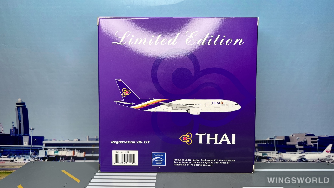 Phoenix 1:400 PH11803 Thai Airways 泰国国际航空 Boeing 777-200ER HS-TJT