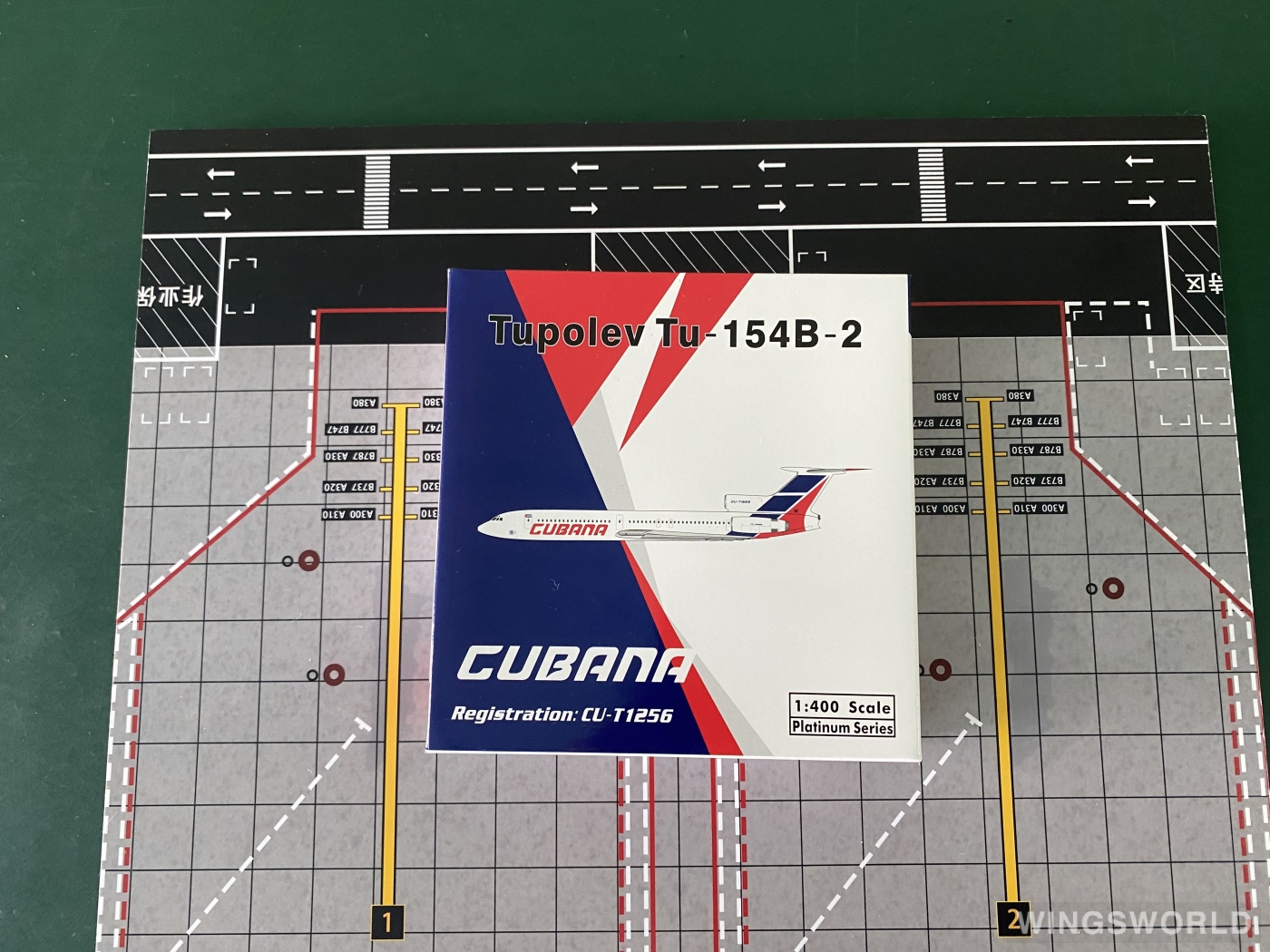 Phoenix 1:400 PH11804 Cubana 古巴航空 Tupolev Tu-154 CU-T1256