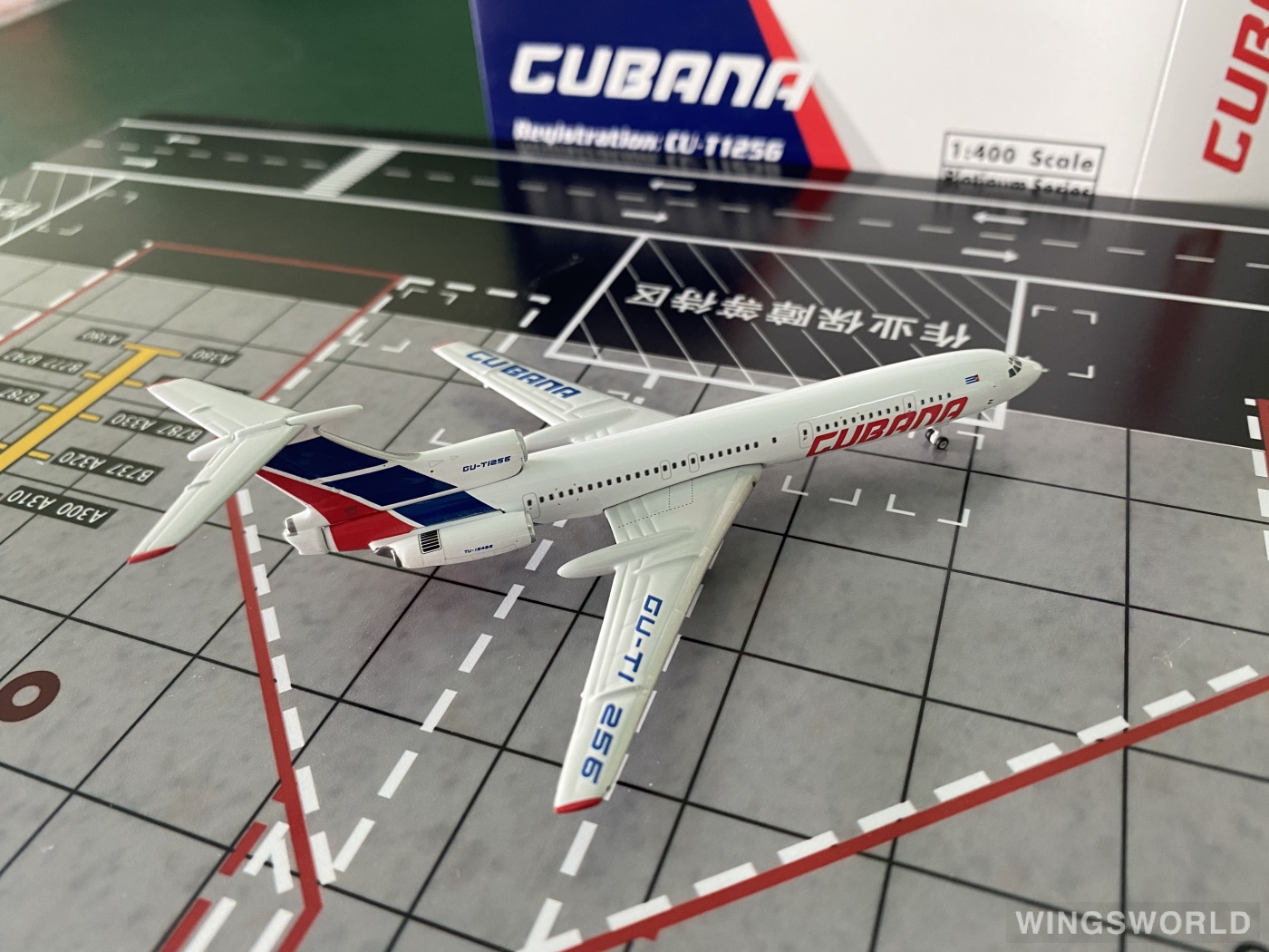Phoenix 1:400 PH11804 Cubana 古巴航空 Tupolev Tu-154 CU-T1256