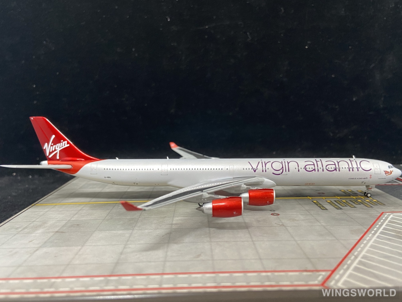 Geminijets 1:400 GJVIR1634 Virgin Atlantic Airways 维珍航空 Airbus A340-600 G-VEIL