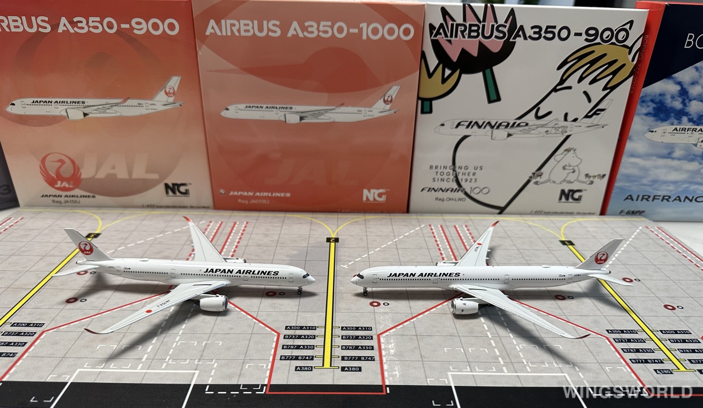 NGmodels 1:400 NG57003 Japan Airlines 日本航空 Airbus A350-1000 JA01WJ