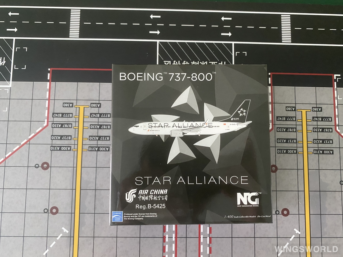 NGmodels 1:400 NG58176 Air China 中国国际航空 Boeing 737-800 B-5425