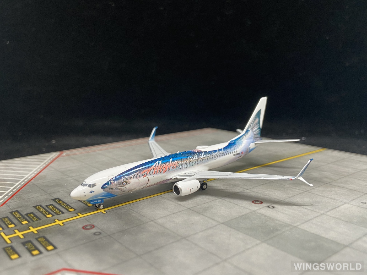 NGmodels 1:400 NG58167 Alaska Airlines 阿拉斯加航空 Boeing 737-800 N559AS