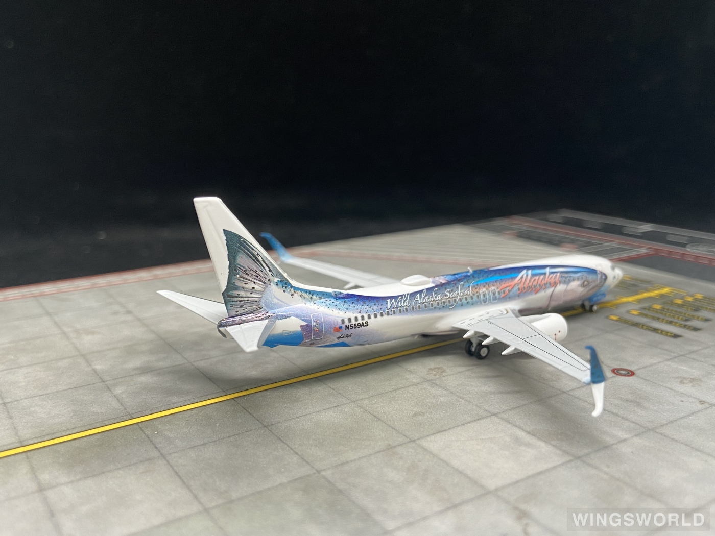 NGmodels 1:400 NG58167 Alaska Airlines 阿拉斯加航空 Boeing 737-800 N559AS