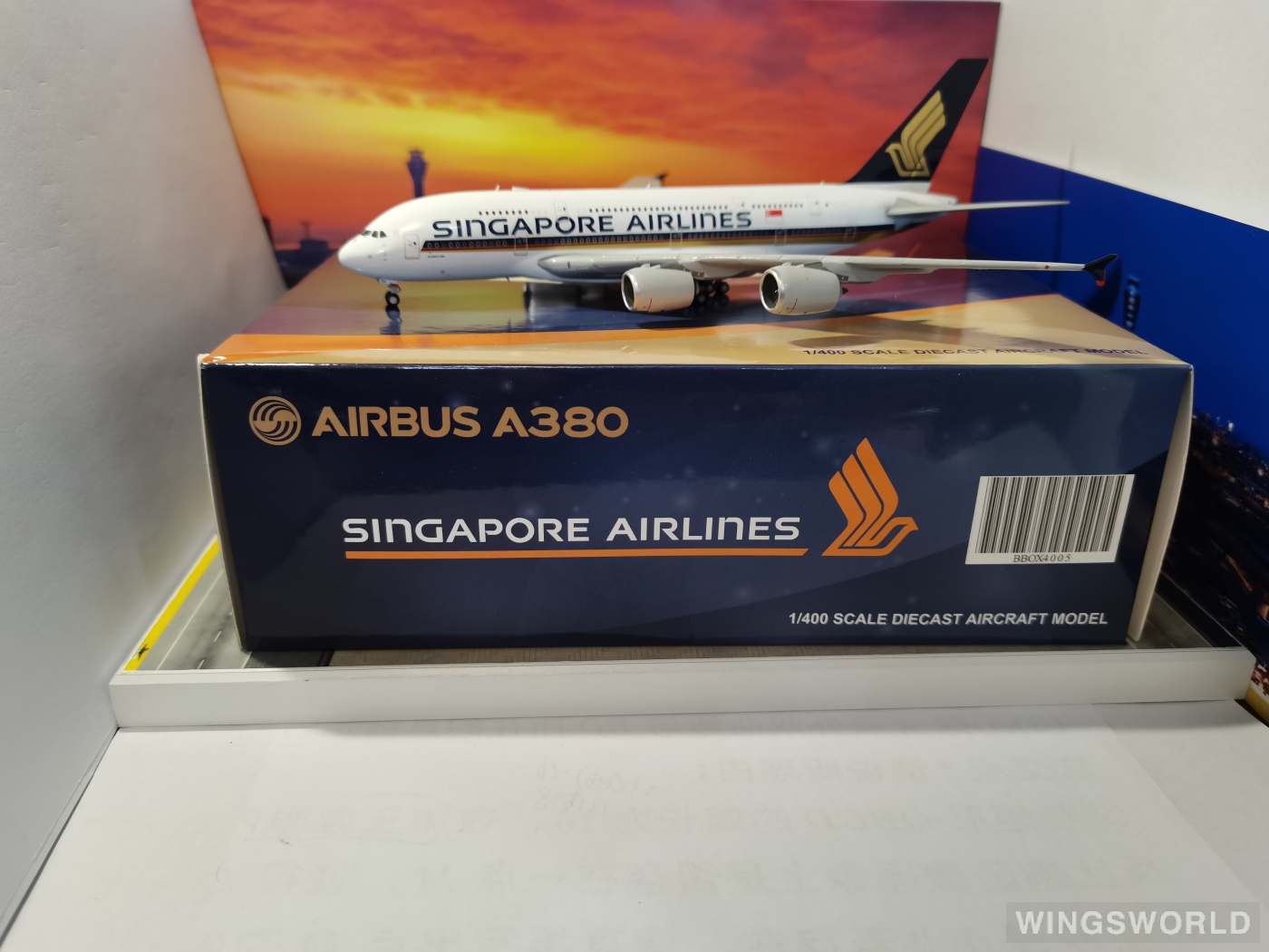 JC Wings 1:400 BBOX4005 Singapore Airlines 新加坡航空 Airbus A380-800 9V-SKA